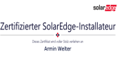 Logo - Solar Edge - zertifizierter Installateur Armin Welter